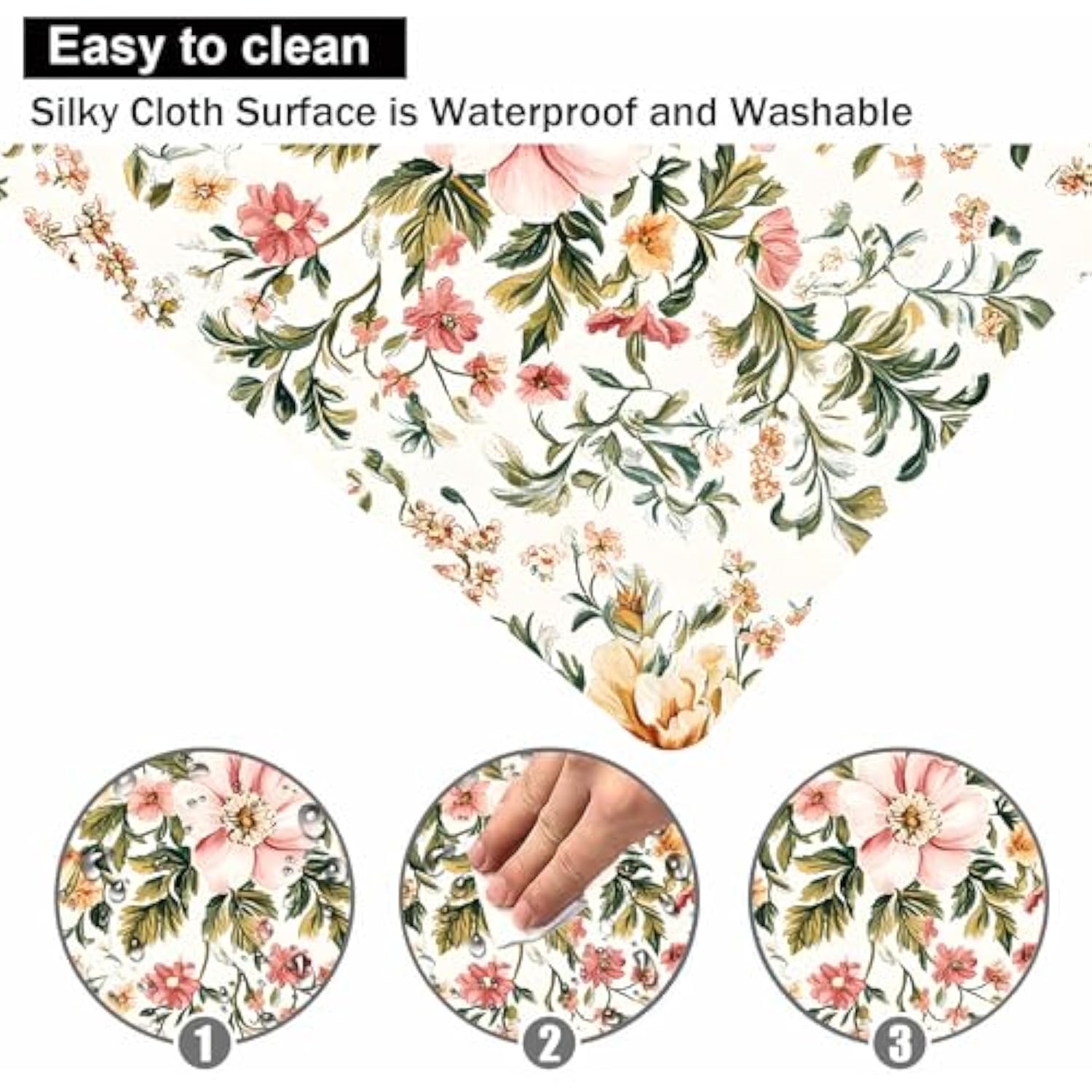 Square Mouse Pad Vintage Floral Mouse Mat Small Office Mouse Mat Non-Slip Rubber Base Computer Mouse Pads Suitable For Office Laptops 7.9" X9.5”