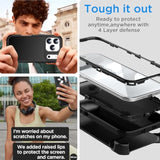 For Iphone 17 Pro Case+Belt-Clip Holster 6.3",Heavy Duty Drop Protection Full Body Rugged Shockproof/Drop Proof/Dustproof Military Grade Tough Durable Cover For Iphone 17 Pro 2025_27