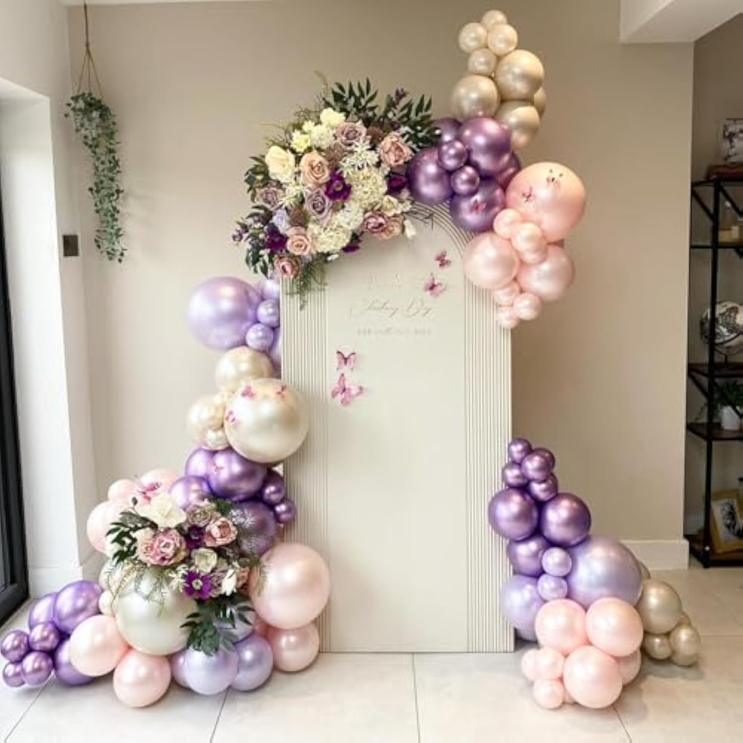 100pcs 5in Metallic Purple Latex Balloons for Birthday Baby Shower & Party