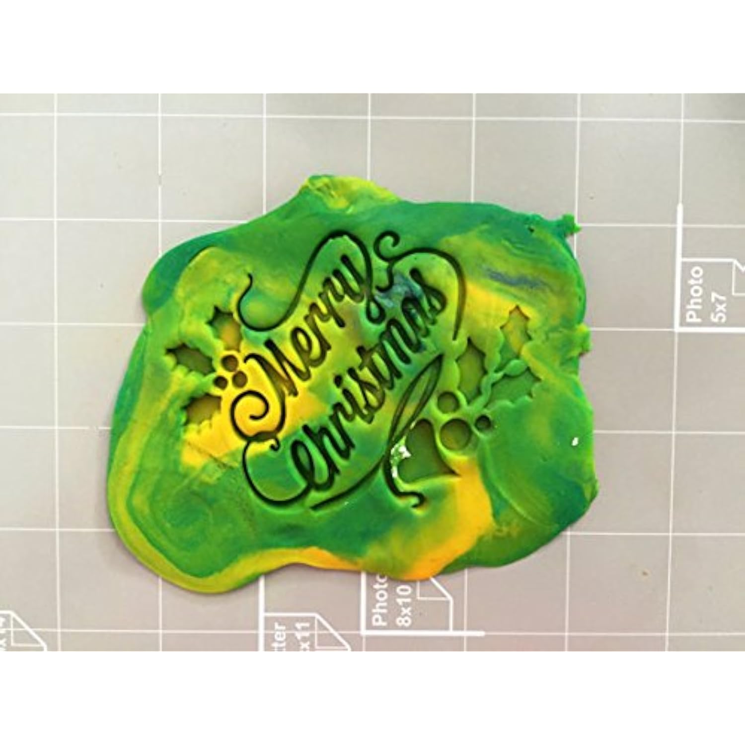 Merry Christmas Fondant Embosser, Stamp, Cookie Cutter
