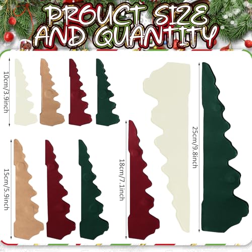 10 Pcs Honeycomb Paper Christmas Tree, Classic, 4/6/7/10 Inch