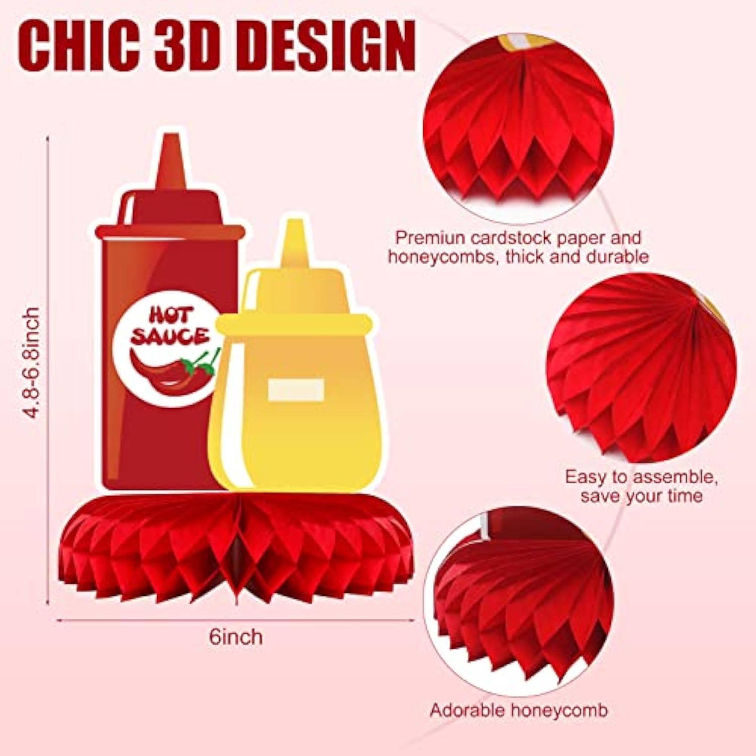 9 Pieces Bbq Baby Shower Decorations Bbq Baby Shower Centerpieces Baby