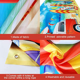 , Xtralarge Beach Backdrop For Parties - 72X44 Inch | Beach Party Decorations, Summer Banner, Summer Party Decorations | Surfboard Backdrop, Surf Board Decoration | Hawaiian Luau Decoration