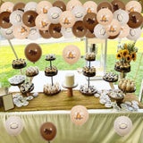 36Pcs S’More Theme Balloons, S’Mores Birthday Baby Shower Latex Balloons Set Bonfire Marshmallows Decor, Camping Camper Campfire Party Smore Decorations Supplies