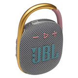 JBL Clip 4 - Portable Mini Bluetooth Speaker, big audio and punchy bass, integrated carabiner, IP67 waterproof and dustproof, 10 hours of playtime, speaker for home, outdoor and travel (Grey)
