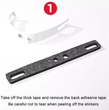 Mechanical Keyboard Spacebar Foam Sound Insulation Foam Noise Absorbing Switch Silencer Pad Cotton Compatible With 7U Mechanical Keyboard Space Bar Black 4Pcs/Set