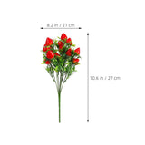 Realistic Faux Strawberry Bouquet Artificial Strawberry Plants For Home Decor Wedding Party Floral Picks Lifelike Centerpieces 10.62X8.26 Inches