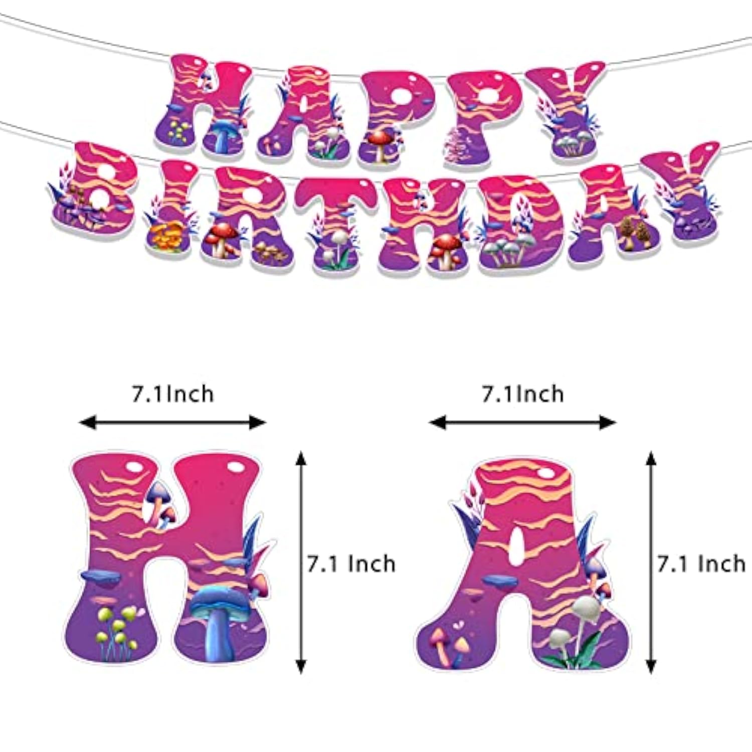 Mushroom Birthday Party Decorations Mushroom Party Supplies Includes M