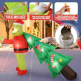 Christmas Green Big Monster Inflatable Decorations, 6Ft Light Up Inflatable Christma Outdoor Decorate Build-In 6 Led, Ch