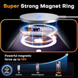 3 In 1 Magnetic For Iphone 14 Pro Case Clear, Compatible With Magsafe [Not-Yellowing] With 2X Screen Protector, -Grade Protection, Slim Case For Iphone 14 Pro