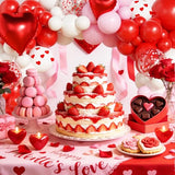 Galentines Day Balloon Arch Kit, Galentines Day Party Decorations with Rose Petals for Bridal Wedding Bachelorette Engagement Birthday Romantic Valentines Party Decorations