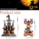 Halloween Ghost Tree & Castle Foil Balloon Set - Spooky Party Decor