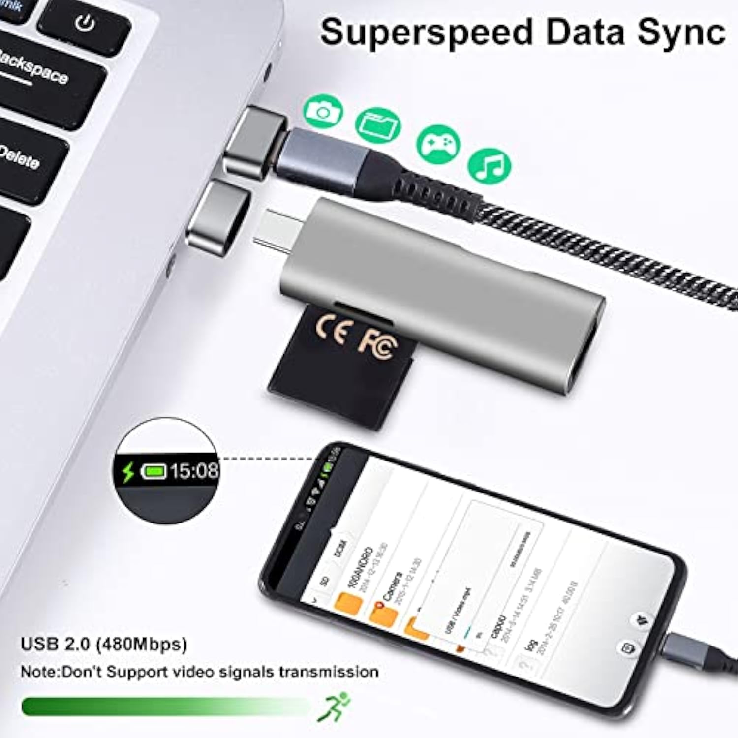 Usb To Usb C Adapter 10 Pack,Usb C To Usb Adapter,Usb C Female To Usb Male Ada