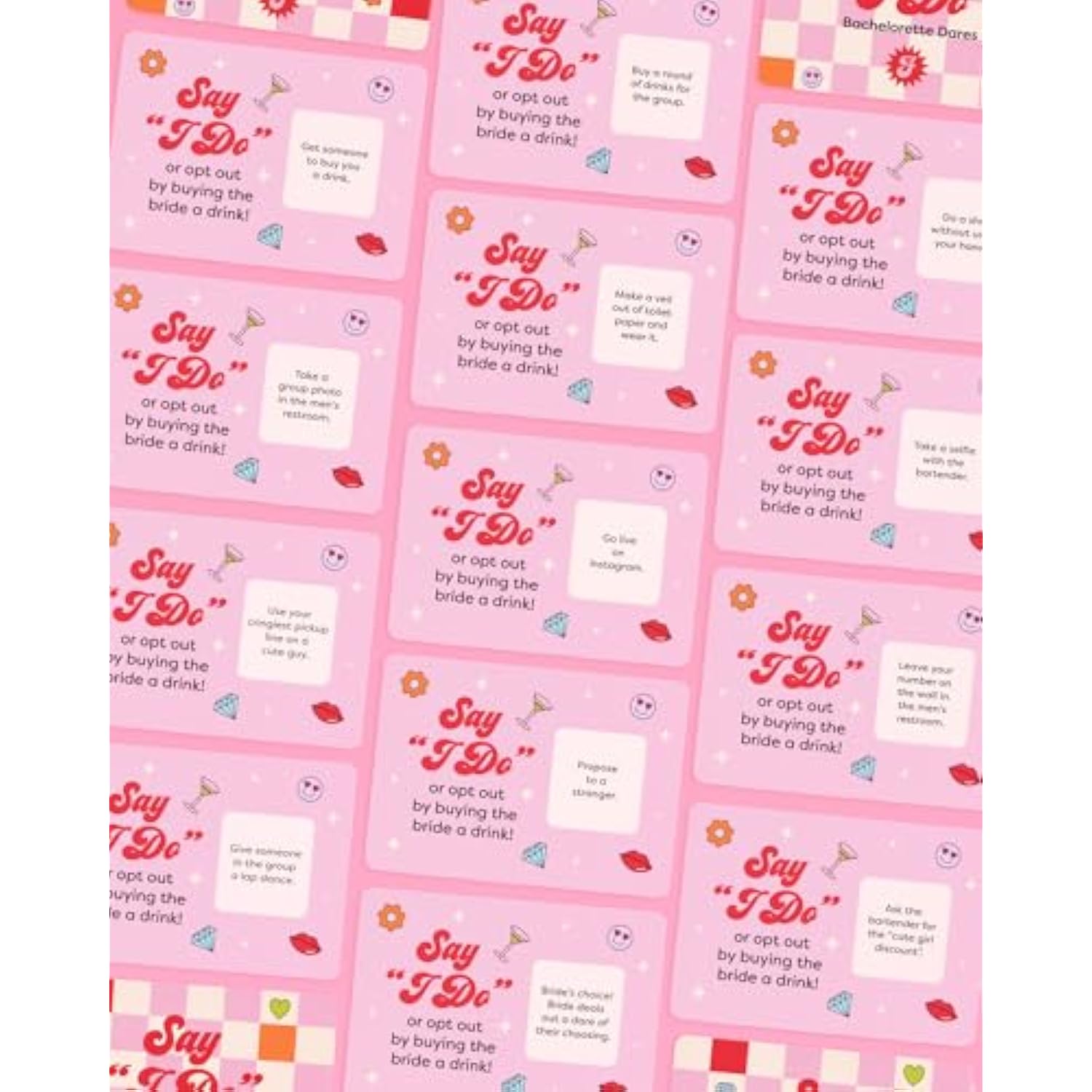 Bachelorette Scratch Off Card Game Gift - 25 Dares | Bachelorette Party Decorations, Bride To Be Gag Gift, Bridesmaid Favors, Bridal Shower Supplies, Dare Girls Night Out