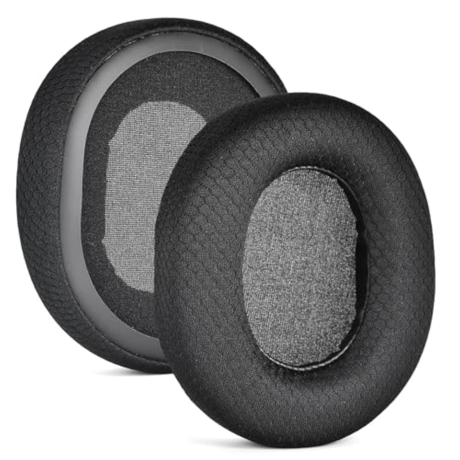 Kraken Kitty V2 Pro Ear Pads Replacement Ear Pads Cushions Compatible With Razer Kraken Kitty V2 Pro Headphones Comfort Mesh Fabric Memory Foam Headset Earpads Ear Cups Cover Repair Parts (Black)