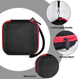 Hard Travel Router Case For Netgear Nighthawk M7 M5 M6 Pro 5G Mobile Hotspot With Wifi 6 (Mr5200, Mr5100)/ M1 Mobile Hotspot 4G Lte Router Mr1100 (Box Only)- Red Zipper