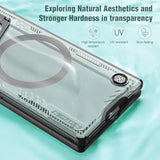 [New Material For Samsung Galaxy Z Fold 6 Case, Built-In Hd Screen Protector & Adjustable Camera Kickstand, Slim Clear Magnetic Phone Case For Samsung Galaxy Z Fold 6, Black