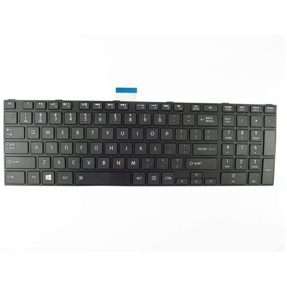 Abakoo New Keyboard Compatible With Toshiba Satellite Mp-11B53Us-930W C850 C855 C870 C875 L850 L855 L870 L875 Black Us Laptop
