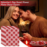 160 Sheet Valentine'S Day Wax Paper Sheets For Food Heart Sign Sweet Love Grid Wax Wrapping Bulk Parchment Baking Paper Sandwich Candy Cookies Waterproof Oilproof Basket Liners Kitchen