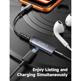 Usb C Headphone Adapter And Charger, 2-In-1 Type To 3.5Mm Audio With Pd 60W Fast Charging For Iphone 16 Pro/16 Pro Max/16/16 Plus/15 Pro Max/15 Pro,Samsung S24/S24+/S23/S22/S21,Ipad Pro-Red