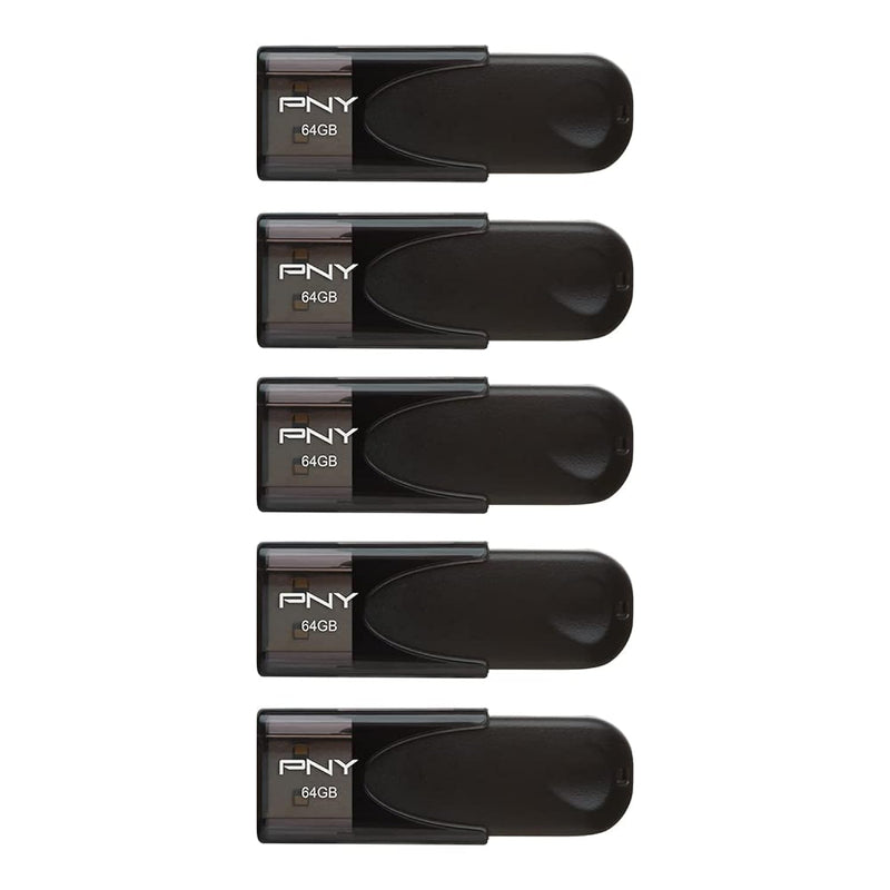 64Gb Attaché 4 Usb 2.0 Flash Drive 5-Pack