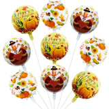 Thanksgiving Foil Balloons: Turkey, Pumpkin Party Decorations