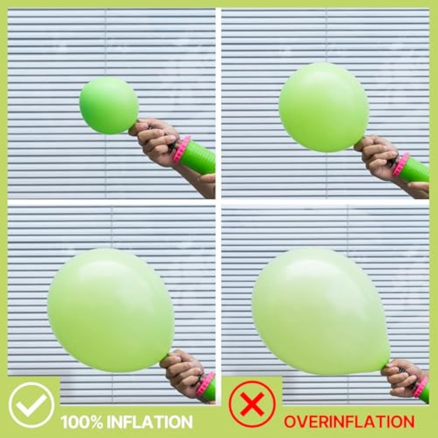 Lime Green Balloons, 140 Pcs Lime Balloons Different Sizes Pack Of 18 Inch 12 Inch 10 Inch 5 Inch Yellowish Green Balloons For Balloon Garland Or Balloon Arch As Party Decorations, Green-Y6