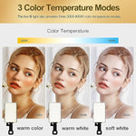 Selfie Light For Iphone With 120 Leds, 3000Mah Rechargeable Portable Selfie Light, Led Phone Light Fo Ideal For Video Conferencing, Makeup, And Tiktok. Compatible With Phone, Laptop, And Camera
