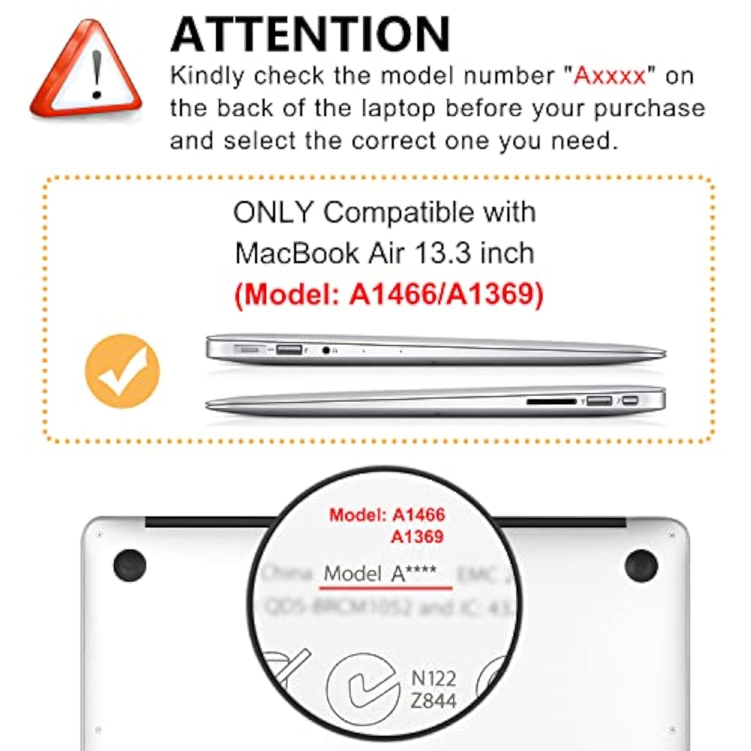 Case For Macbook Air 13 Inch (Model: A1466 & A1369, 2010-2017 Release), 3D Effect Matte Black See Through Hard Cover & Keyboard Cover Compatible Older Version Mac Air 13.3 Inch, Floral Pattern