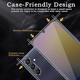 [2+2 Pack] Privacy Screen Protector For Samsung Galaxy A25 5G, Anti-Spy Shatterproof Tempered Glass With Camera Lens Tempered Glass 9H Hardness Bubble Free Anti-Glare Case Friendly