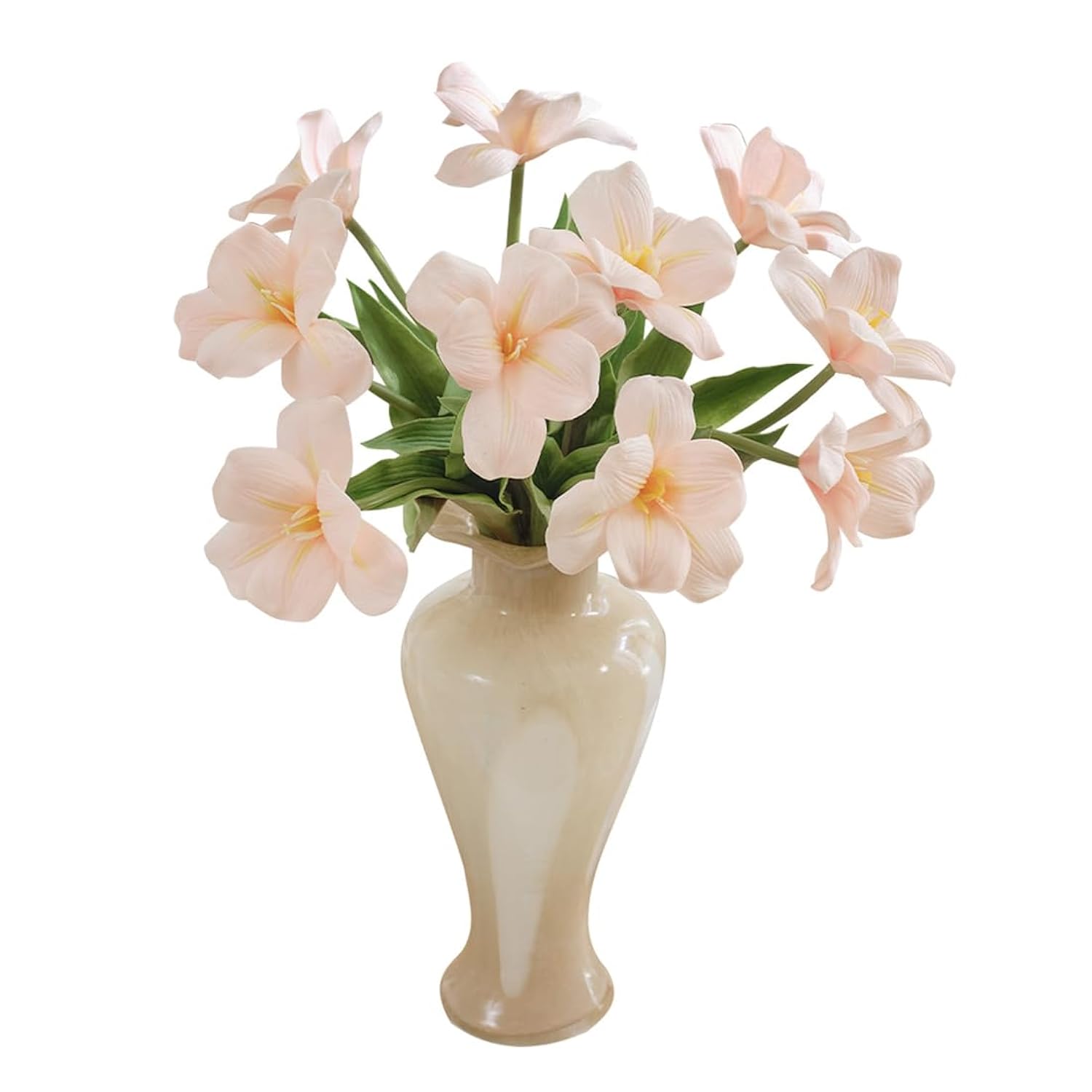 10Pcs Fake Flowers, 15.3" Blooming Tulips Artificial Flowers,Real Touch Tulips For Valentine'S Day Gifts?Pink?