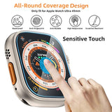 3 Pack Screen Protector Compatible With Watch Ultra 2/1 49Mm, Screen Protector With Easy Installation Kit For Iwatch Ultra 49Mm, Full Coverage