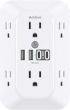 Surge Protector Outlet Extender 6 Outlets 4 USB Ports 2 USB C 1800J Wall Charger
