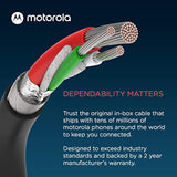 Motorola Essentials USB-C to USB-C 3.3ft Data/Charging Cable for Moto G 2025, Moto G Power 2025, Power 5G 2024, G Stylus 5G 2024, Motorola Razr+ 2023/2024, Razr 2023/2024