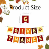 Thanksgiving Banner 1 Pack Fall Party Decorations Give Thanks Pumpkin Turkey Garland