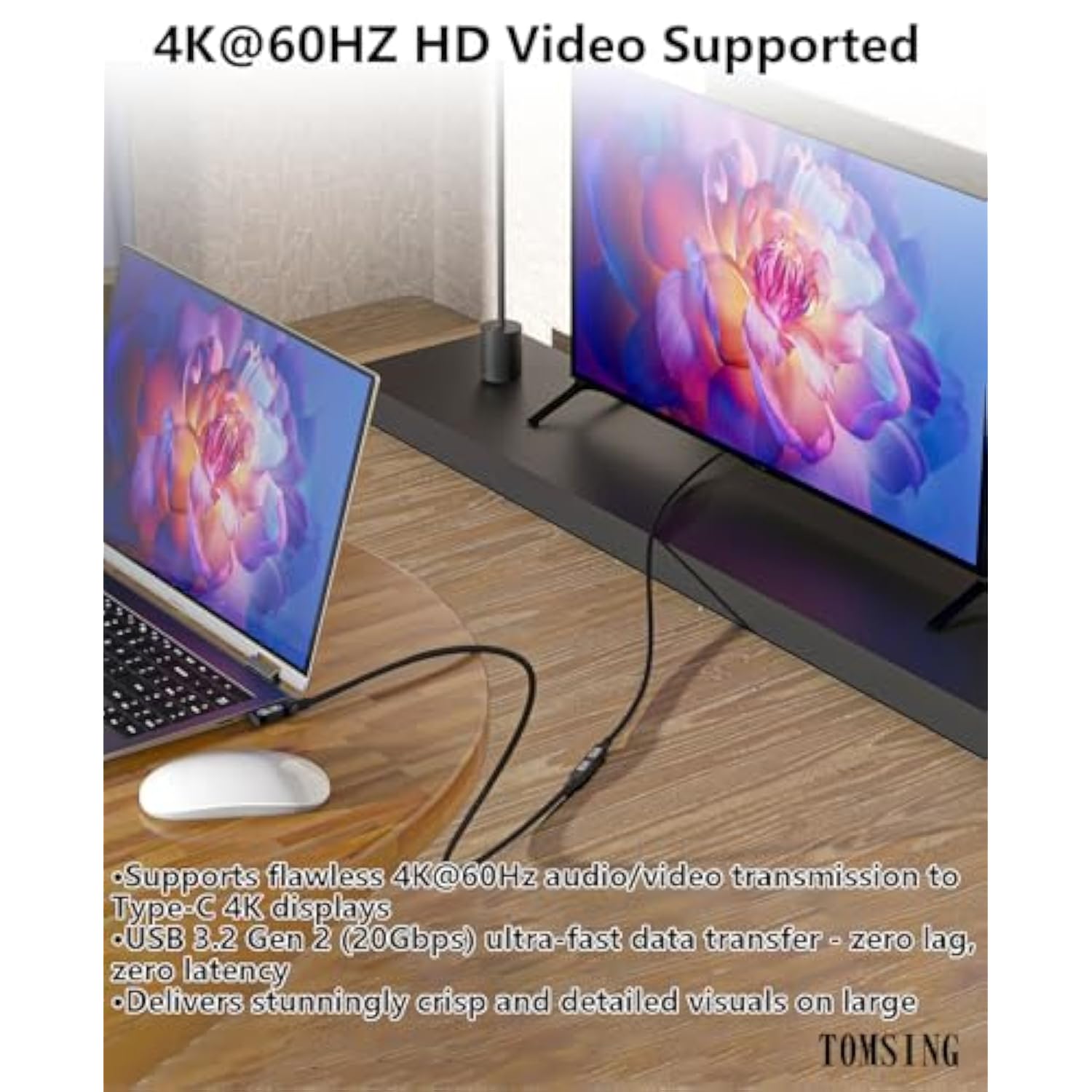 Right Angle Usb C Extension Cable?240W/20Gbps/4K@60Hz?,6.6Ft,Type-C Male To Female,Extension Charging & Sync For Playstation, Xbox, Flash Drive, Printer, Camera And More?Black?