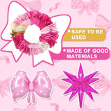 145Pcs Princess Pink Balloon Garland Arch Kit, Hot Pink Confetti 4D St