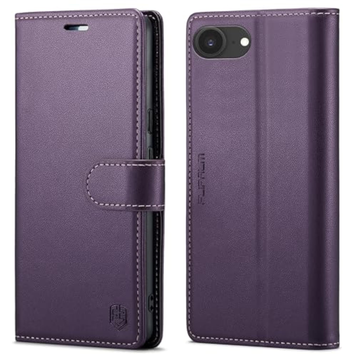 Wallet Case For Iphone 16E, Rfid Blocking Credit Card Holder, Pu Leather Folio Flip Kickstand Protective Shockproof Cover For Apple 16E (Purple)
