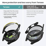 [4+4Pack] For Samsung Galaxy Watch 5 2022/4 2021 Screen Protector And Case 44Mm, Antifog Tempered Glass Protective Film/Hard Pc Bumper, Face Cover Set
