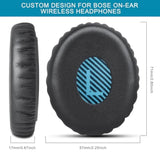 Bose On-Ear 2 Earpad Cushions - Gvoears Replacement For Oe2, Oe2I, Soundtrue, Soundlink On-Ear Wireless (Black)