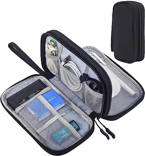 Electronics Accessories Organizer Pouch Bag, Travel Universal Organizer For Cable, Charger, Phone, Sd Card, Business Travel Gadget Bag