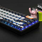 150-Key Carbon Keycaps Asa Profile Pbt Key Cap Set For Cherry Mx Gateron Kailh