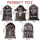 25.6inches Halloween Decorations Outdoor, DIY Halloween Decorations Outdoor of Gravestone Yard Signs, Extra Large Halloween TombstonesCemetery Headstones Scary Decorations for Garden with Waterproof