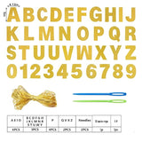 DIY Gold Glitter Banner Kit with Customizable Letters for Party and Graduation Decor