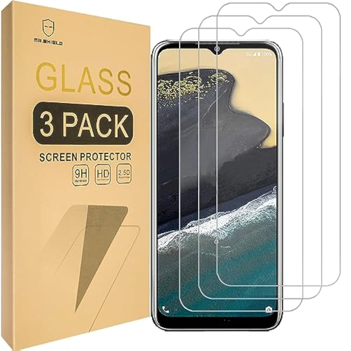 [3-Pack] Designed For Nokia G100 4G [Tempered Glass] [Japan Glass With 9H Hardness] Screen Protector