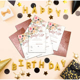 Birthday Party Invitation Cards For Kids, Shhh It'S A Surprise Party Invites, Cards For Girls Boys, Party Celebration For Teens, Party Supplies, Decoration, Personalized 20 Cards With Envelopes(D004)