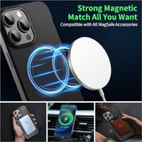 Magnetic Slim Case Fit For Iphone 15 Pro Max Phone Case 6.7"(2023) Ultra-Thin Lightweight Durable Frameless Matte Hard Magsafe Cover Case With Pull Ring Shockproof Non Slip Rope-Black