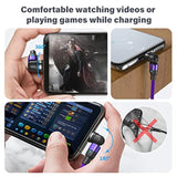 Magnetic Charging Cable 4 Pack (3.3Ft/6.6Ft/6.6Ft/10Ft), 540 Degree Rotating M