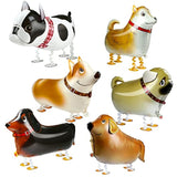 6Pcs Puppy Dog Walking Balloons, Dog-Themed Birthday Party Decorations