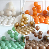 Happy Camper Balloon Arch Kit: Brown, Orange, Green Garland